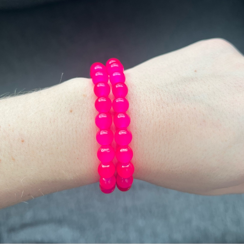 Hot Pink Stretch Bracelet